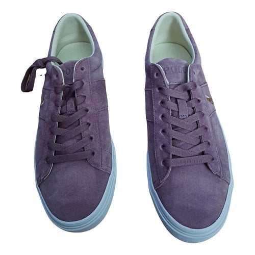 Pre-owned Polo Ralph Lauren Low Trainers In Purple