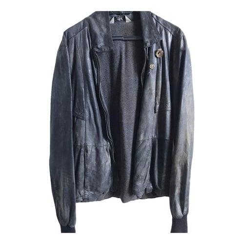 Pre-owned Giorgio Brato Leather Jacket In Blue