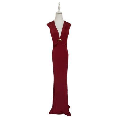 Pre-owned Roberto Cavalli Maxi Dress In Red