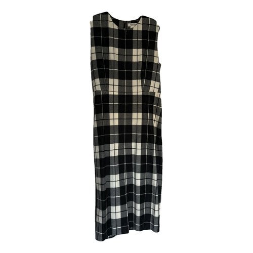 Pre-owned Max Mara Wool Mid-length Dress In Multicolour
