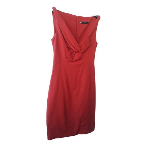 Pre-owned Dsquared2 Wool Dress In Red