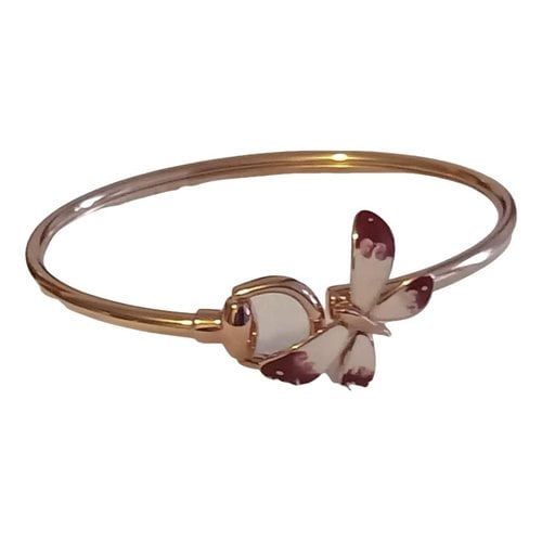 Pre-owned Gucci Pink Gold Bracelet In Yellow