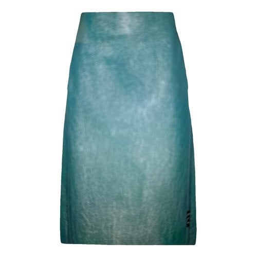 Pre-owned Off-white Leather Mid-length Skirt In Other