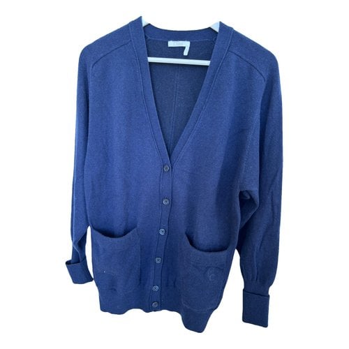 Pre-owned Chloé Cashmere Cardigan In Blue