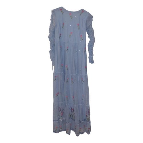 Pre-owned Frock And Frill Maxi Dress In Blue
