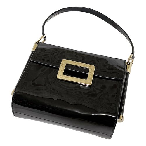 Pre-owned Roger Vivier Patent Leather Tote In Black