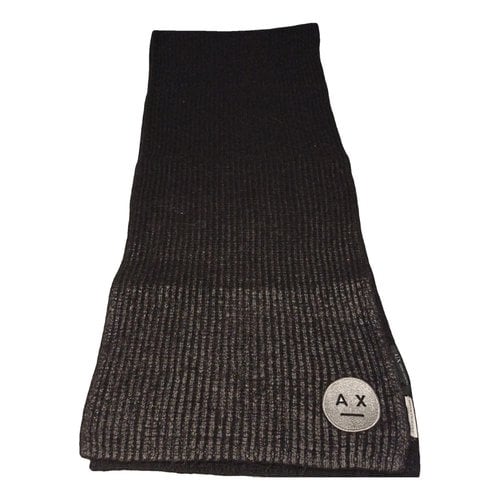 Pre-owned Armani Exchange Scarf In Black