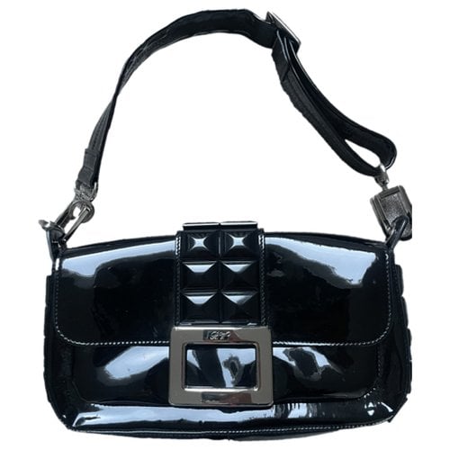 Pre-owned Roger Vivier Patent Leather Bag In Black