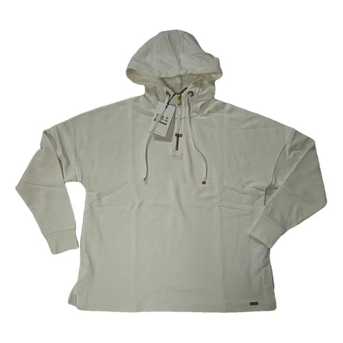 Pre-owned Barbour Sweatshirt In White