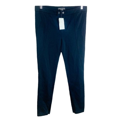 Pre-owned Vince Straight Pants In Blue