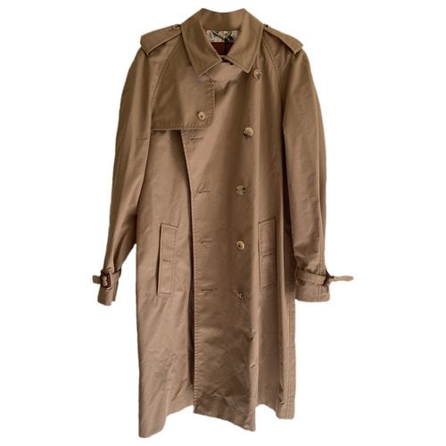 Pre-owned Gucci Trench Coat In Khaki