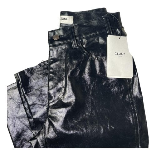 Pre-owned Celine Slim Pants In Black