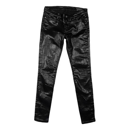 Pre-owned Allsaints Slim Jeans In Black