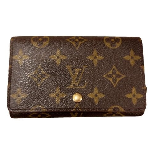 Pre-owned Louis Vuitton Leather Wallet In Anthracite