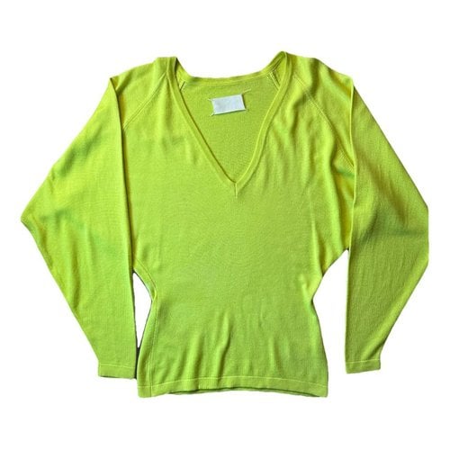 Pre-owned Maison Margiela Silk Jumper In Yellow