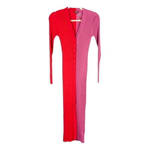 Pre-owned Staud Mid-length Dress In Red