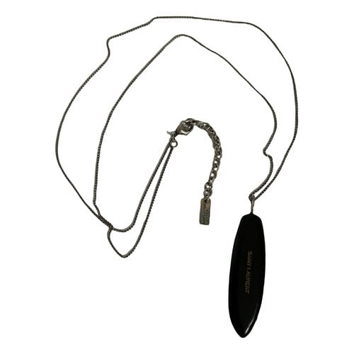 Pre-owned Saint Laurent Necklace In Black