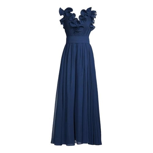 Pre-owned Basix Maxi Dress In Blue
