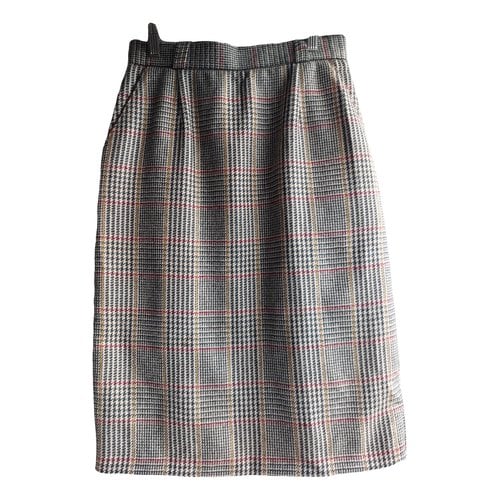 Pre-owned Saint Michael Wool Mid-length Skirt In Multicolour
