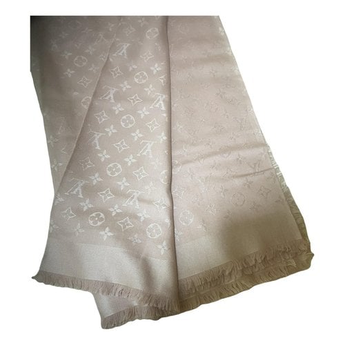 Pre-owned Louis Vuitton Silk Stole In Pink