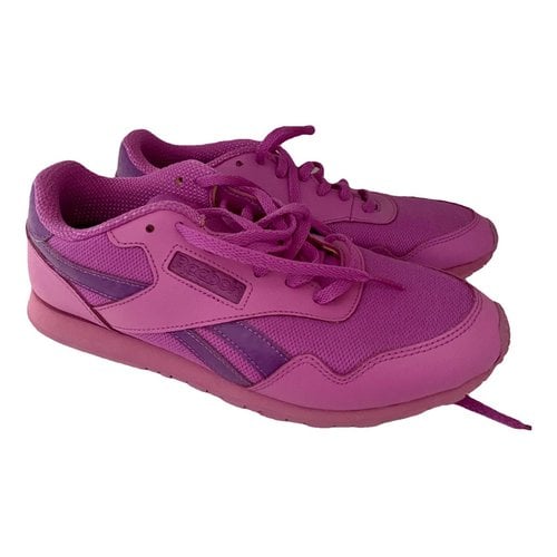 Pre-owned Reebok Cloth Trainers In Purple