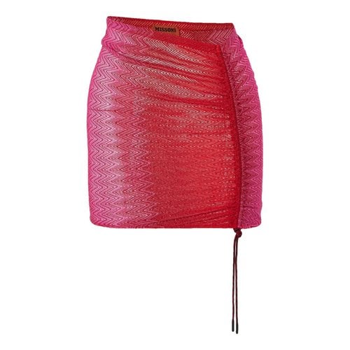 Pre-owned Missoni Mini Skirt In Pink