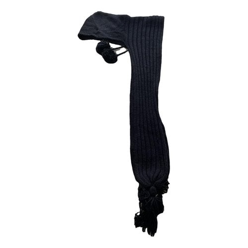 Pre-owned Liujo Wool Scarf In Black