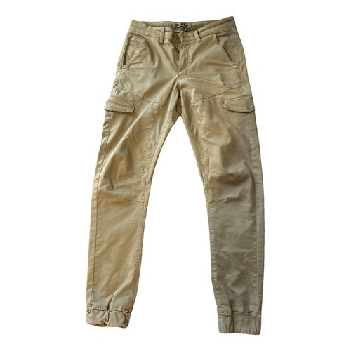 Pre-owned Guess Trousers In Green