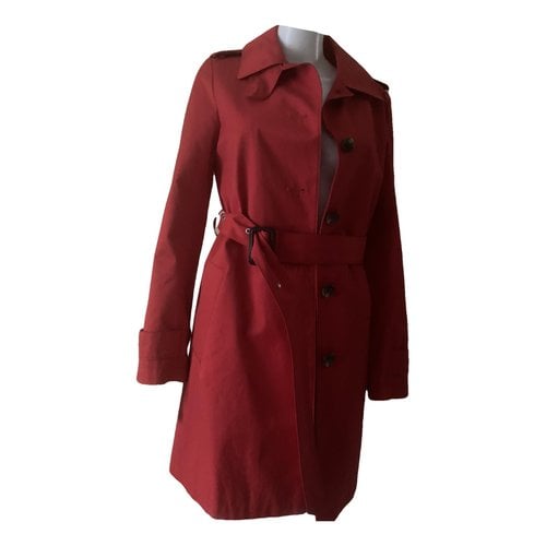 Pre-owned Lauren Ralph Lauren Trench Coat In Red