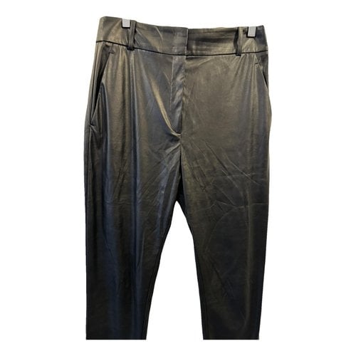 Pre-owned Pinko Straight Jeans In Black