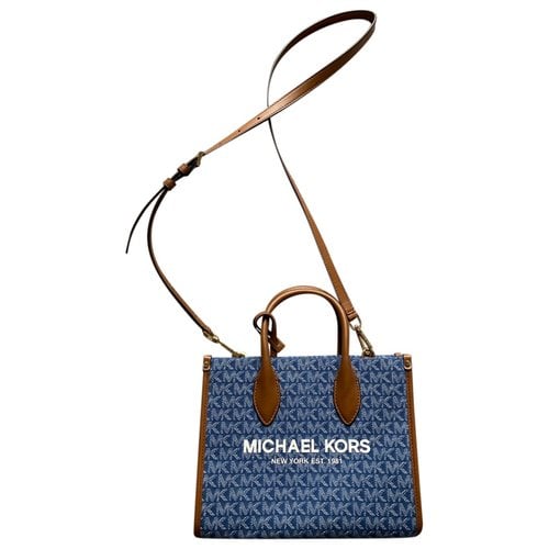 Pre-owned Michael Kors Crossbody Bag In Blue