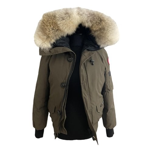 Pre-owned Canada Goose Chilliwack Puffer In Brown