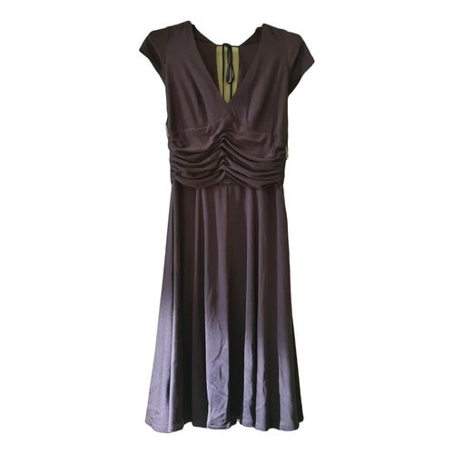 Pre-owned Issa Silk Mid-length Dress In Blue