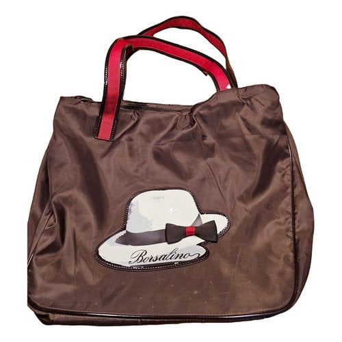 Pre-owned Borsalino Handbag In Brown