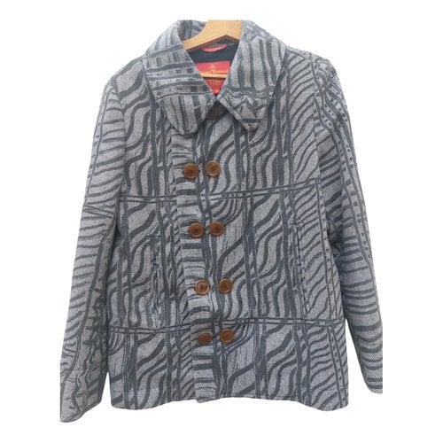 Pre-owned Vivienne Westwood Red Label Wool Blazer In Grey
