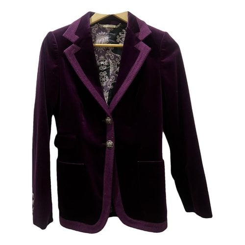 Pre-owned Massimo Dutti Jacket In Purple