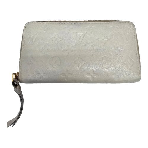 Pre-owned Louis Vuitton Leather Wallet In White
