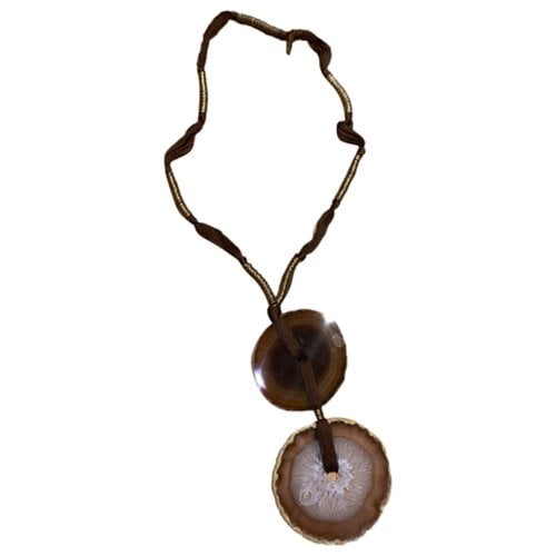 Pre-owned Saint Laurent Necklace In Brown