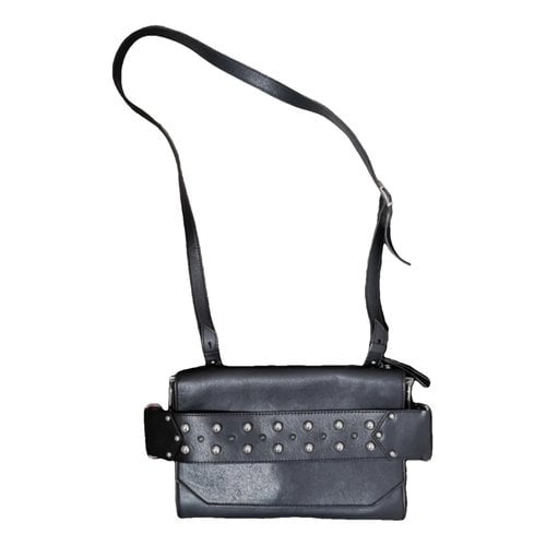 Pre-owned Mcq By Alexander Mcqueen Leather Crossbody Bag In Black