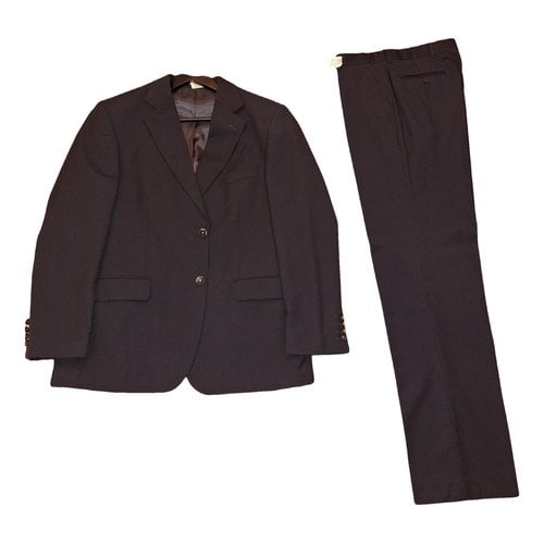 Pre-owned Guy Laroche Wool Suit In Black