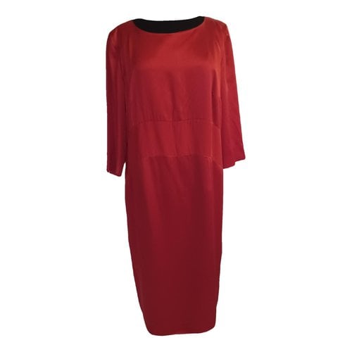 Pre-owned Marina Rinaldi Mid-length Dress In Red