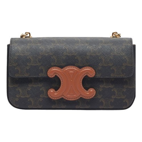 Pre-owned Celine Triomphe Leather Handbag In Multicolour