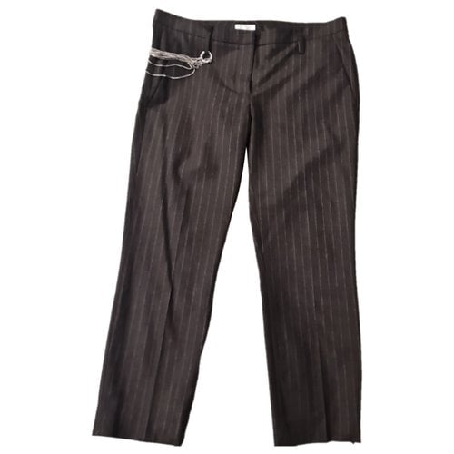 Pre-owned Brunello Cucinelli Straight Pants In Anthracite