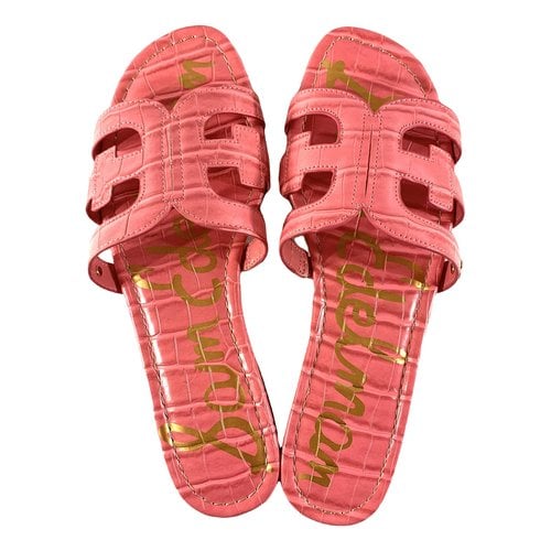 Pre-owned Sam Edelman Leather Sandal In Pink