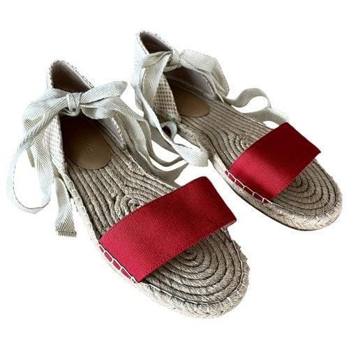 Pre-owned Reformation Espadrilles In Red