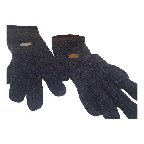 Pre-owned Fendi Wool Gloves In Blue