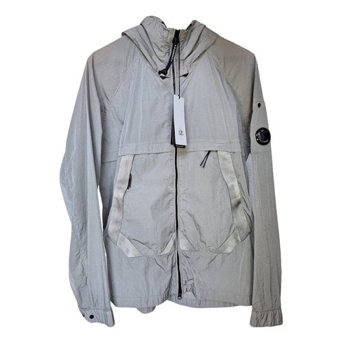 Pre-owned C.p. Company Trenchcoat In Silver