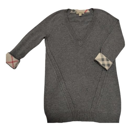 Pre-owned Burberry Cashmere Knitwear In Grey