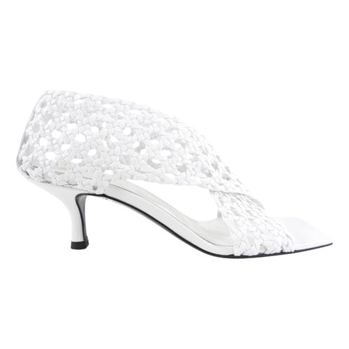 Pre-owned Totême Leather Heels In White