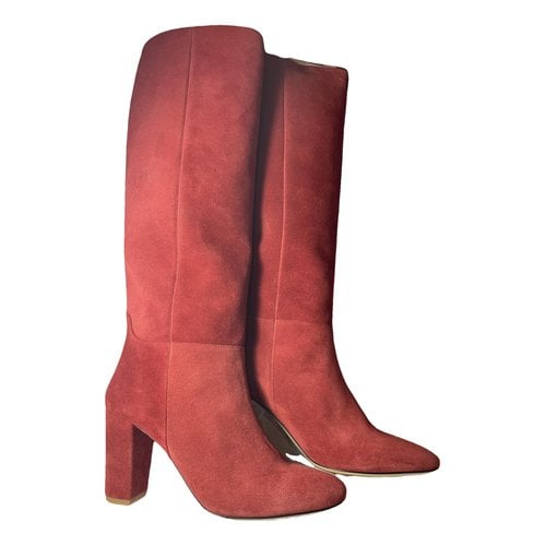 Pre-owned Idano Boots In Red